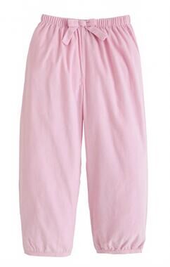 NEW LITTLE ENGLISH kid's banded bow pants in light pink